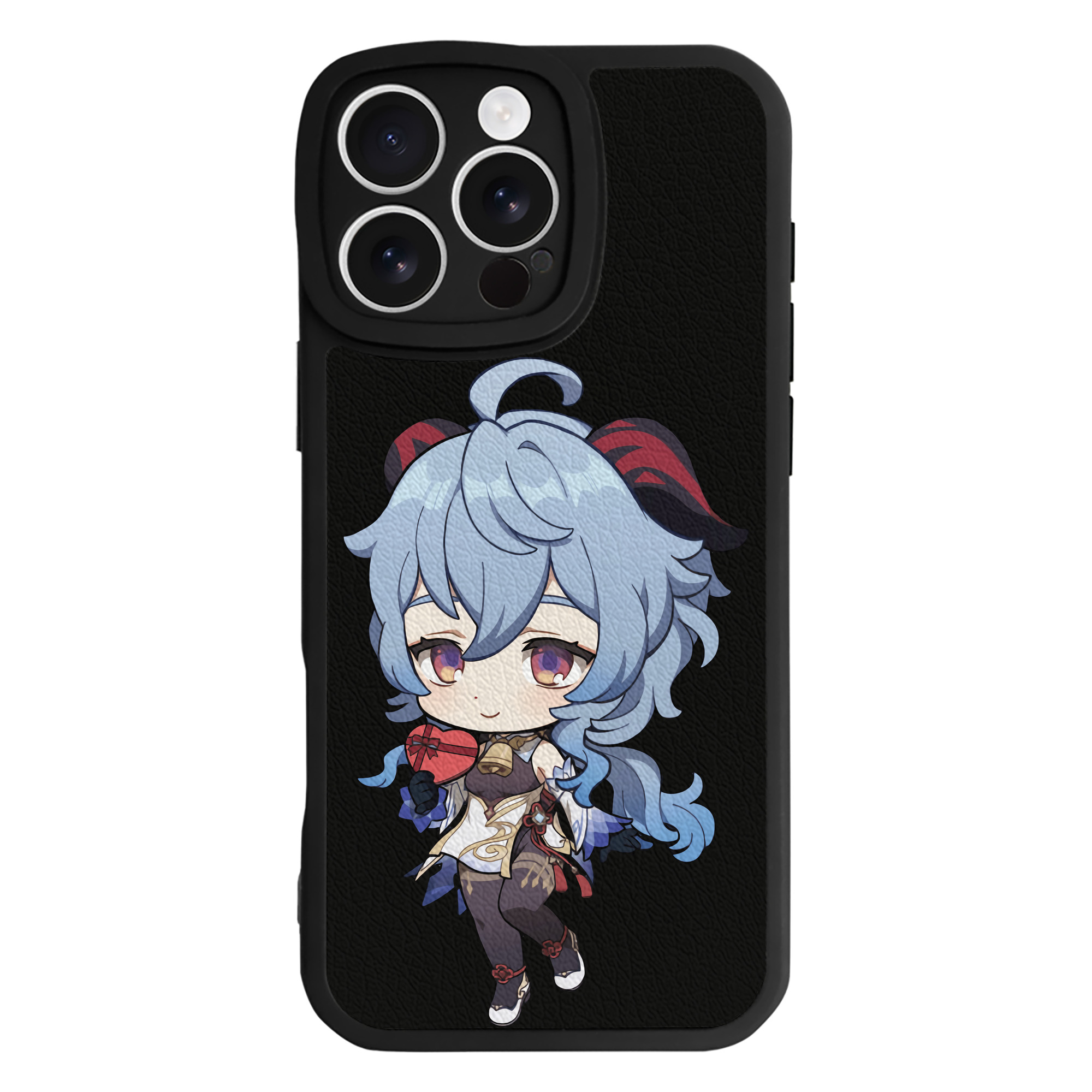 げんし神 甘雨 かんう genshin Ganyu 【iPhone 16シリーズ対応】シリコンスマホケース（レザー調） 材質：シリコン